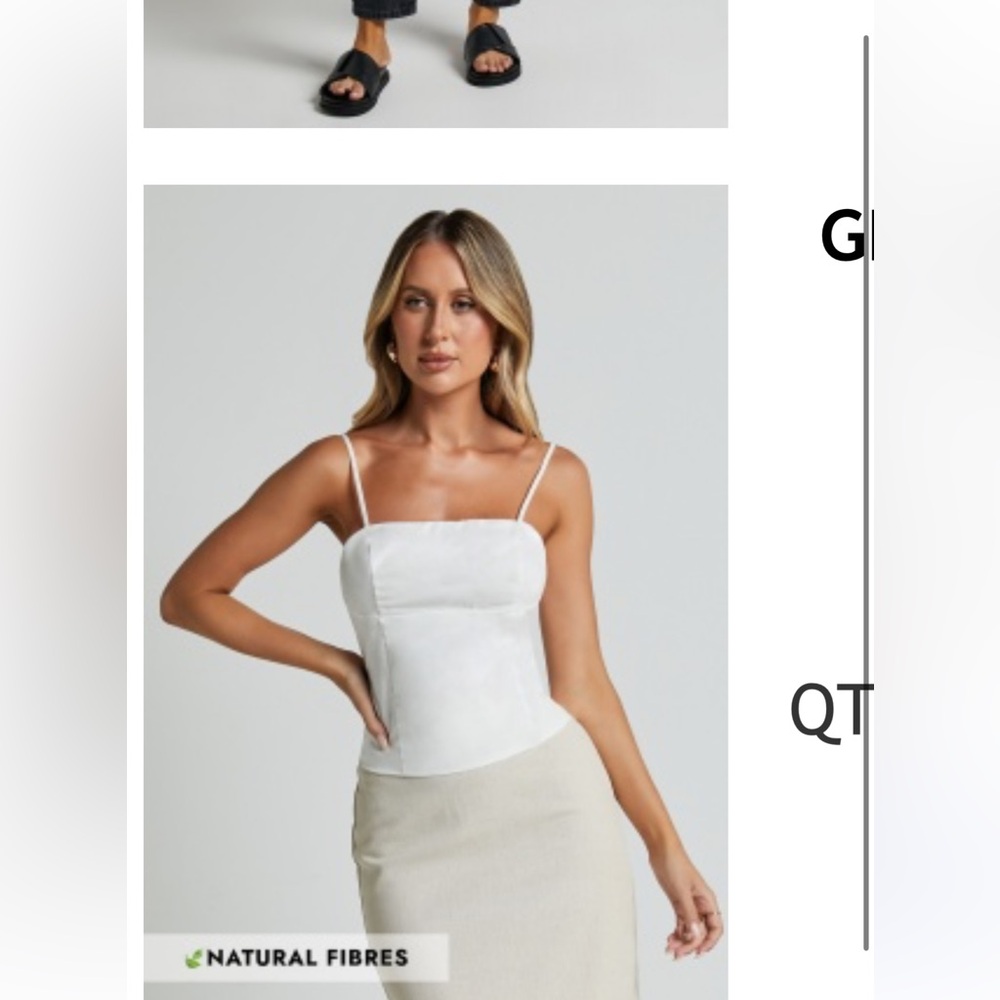 Showpo White Camisole Top